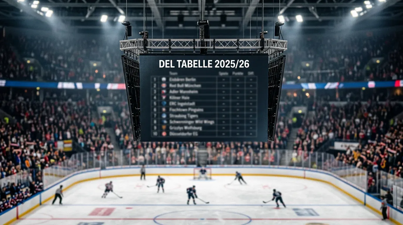 DEL Tabelle 2025/26 mit aktuellen Standings und Zuschauerzahlen