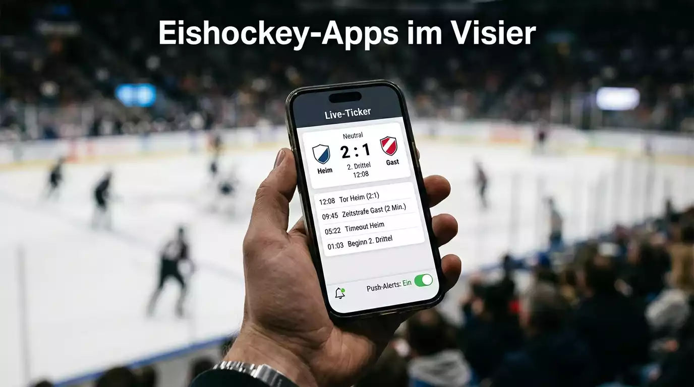 Eishockey-Apps im Vergleich mit Spielplan, Live-Ticker und Push-Alerts