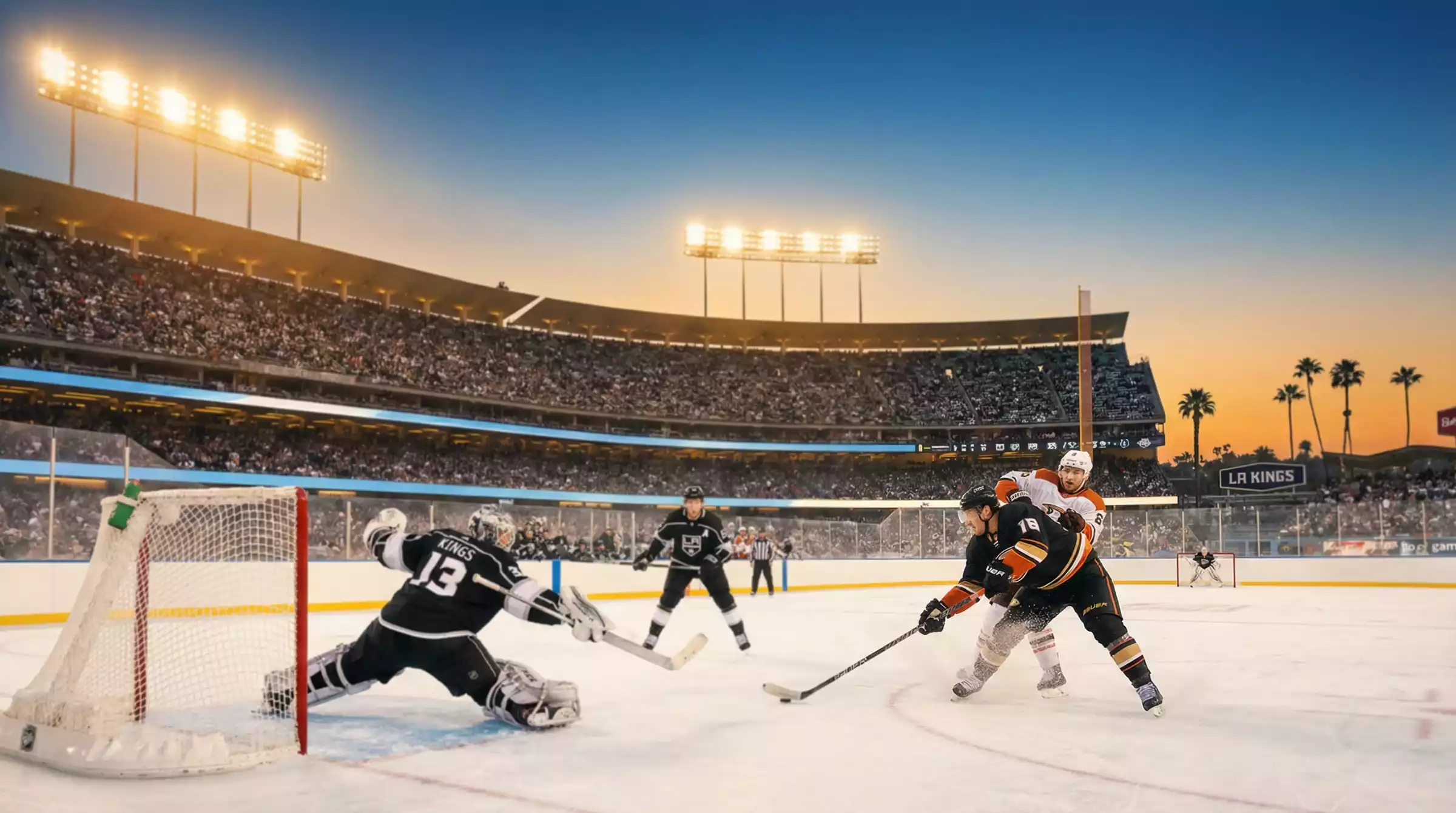 NHL Spielplan 2025/26 — Freiluft-Eishockeyspiel beim Winter Classic unter Flutlicht